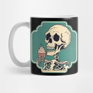 Skeleton ice cream Mug